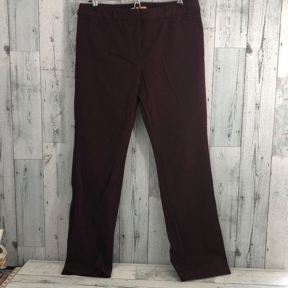 Gibson Latimer Burgundy Bootcut Pants 8 - Picture 1 of 9